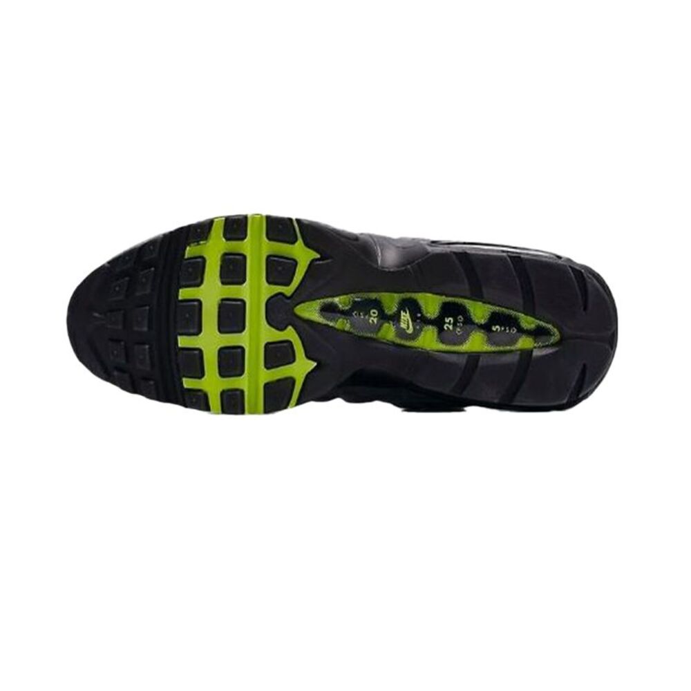 Nike AIR MAX 95 OG Lifestyle Sneakers Neon Mens Grey HM4740 - Picture 3 of 4